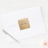 Moderne Kraft Paper Candle Product Labels (Envelop)