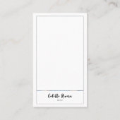 Moderne kraften | Minimalistisch Visitekaartje (Achterkant)