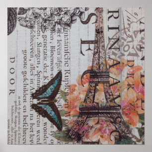 moderne krantendrukker frankrijk Eiffel Tower Pari Poster