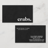 Moderne krijt van Chalkboard. Visitekaartje (Voorkant / Achterkant)