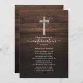 Moderne kruisreusachtige bevestiging van het hout kaart (Voorkant / Achterkant)