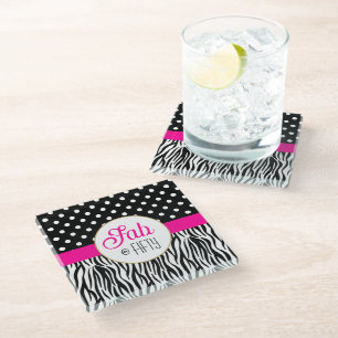 Moderne Kühne Vijftig & Fabulous 50e Verjaardag Glazen Onderzetter