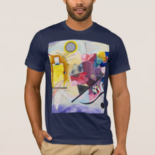 Moderne Kunst Abstract Kandinsky Geel Rood Blauw T-shirt
