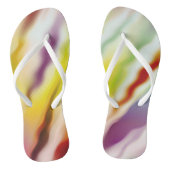 Moderne kunst Abstracte golven stromen Teenslipper Teenslippers (Voetbed)