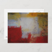 Moderne kunst - Abstracte kunstschildering Briefkaart (Voorkant / Achterkant)