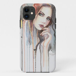 Moderne Kunst Attitude Portret van een Vrouw iPhone 11 Hoesje