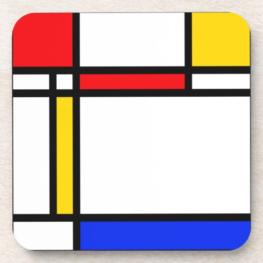 Moderne kunst bier onderzetter (Voorkant)