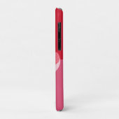 Moderne Kunst Calla Lily Rood Roze Monogram Case-Mate iPhone Case (Achterkant/links)