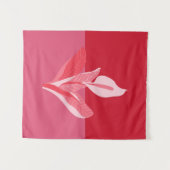 Moderne Kunst Calla Lily Rood Roze Wandkleed (Voorkant (horizontaal))