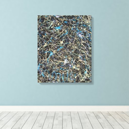 Moderne kunst canvas afdruk (Insitu (Houten vloer))