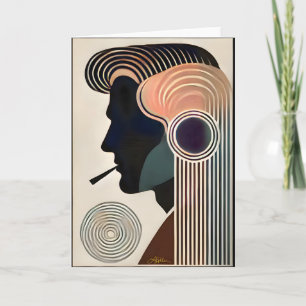 Moderne kunst contemplatie midden eeuw kaart