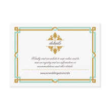  moderne kunst Deco Mint & Gold Wedding
