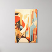 Moderne kunst herdefiniëren door abstractie canvas afdruk (Voorkant)