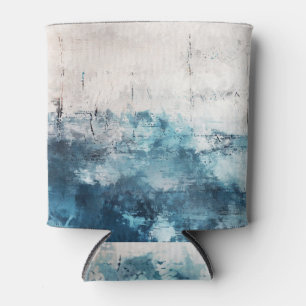 Moderne kunst: kleurrijke Abstracte penseelstreken Blikjeskoeler