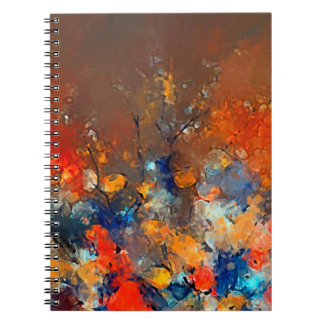Moderne kunst. Kleurrijke hedendaagse kunst. Kleur Notitieboek
