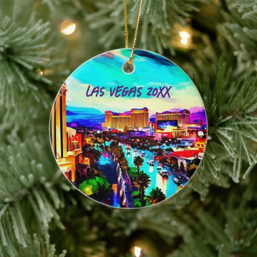 Moderne Kunst Las Vegas Keramisch Ornament (Boom)