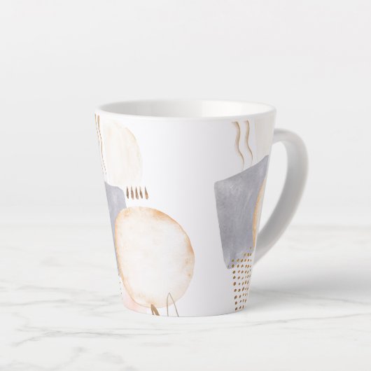 Moderne kunst Latte Mok (Rechterhoek)