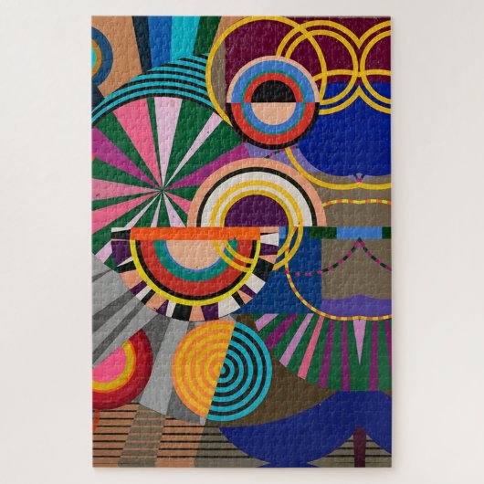 Moderne kunst legpuzzel (Verticaal)