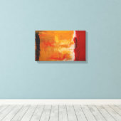 Moderne Kunst - Minimalistische Abstracte kunst ve Canvas Afdruk (Insitu (Houten vloer))