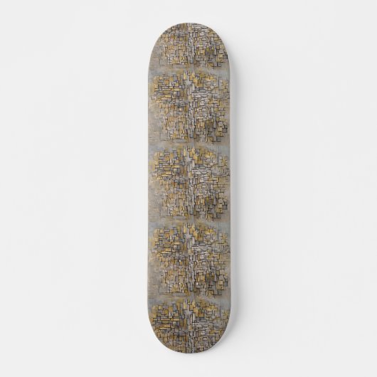 Moderne kunst op wielen - Mondriaan Skateboard (Voorkant)