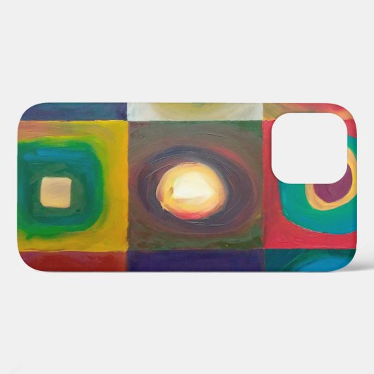Moderne kunst Paintingart, modern, abstract, vierk Case-Mate iPhone Case (Achterkant (horizontaal))