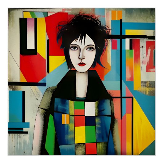 Moderne kunst perfect poster (Voorkant)