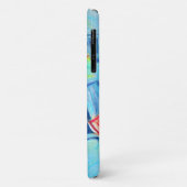 Moderne Kunst Schilderij Expressieve Groene en Bla Case-Mate iPhone Case (Achterkant/links)