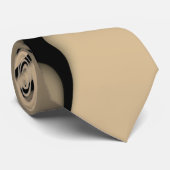 Moderne kunst smeltende bruine tinten stropdas (Opgerold)
