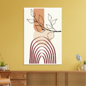 Moderne kunst uit de middelbare eeuw, grote afwerk canvas afdruk (Insitu (Woonkamer))