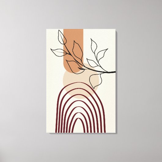 Moderne kunst uit de middelbare eeuw, grote afwerk canvas afdruk (Voorkant)