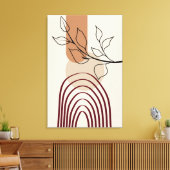 Moderne kunst uit de middelbare eeuw, grote afwerk canvas afdruk (Insitu (Woonkamer))