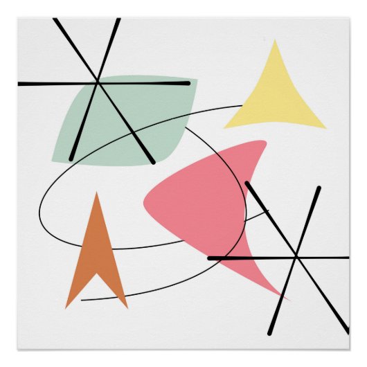 Moderne kunst uit de middeleeuwen perfect poster (Voorkant)