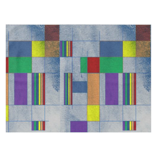 Moderne kunst uit de middeleeuwen - Regenboogprijs Tafelkleed (Voorkant (Horizontaal))