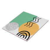 Moderne kunst uit de middeleeuwen  tegeltje (Zijkant)