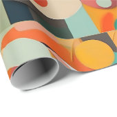 Moderne kunst uit het midden van de eeuw, diverse  cadeaupapier (Rol Hoek)