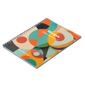 Moderne kunst uit het midden van de eeuw, naam & 2 notitieboek (Linkerzijde)