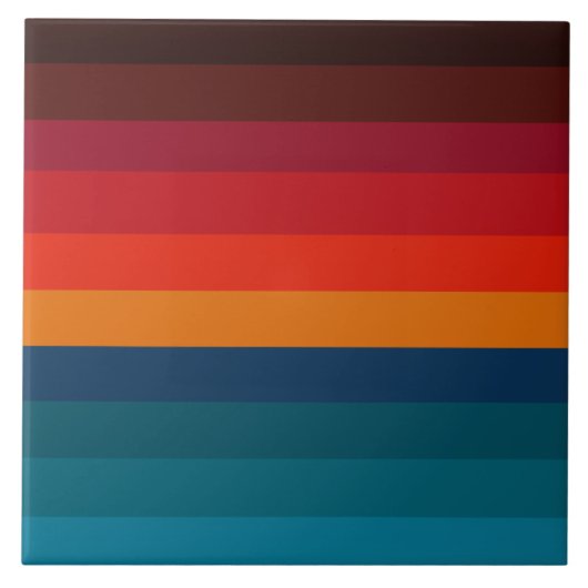 Moderne kunst verloopstrepen tegeltje (Voorkant)