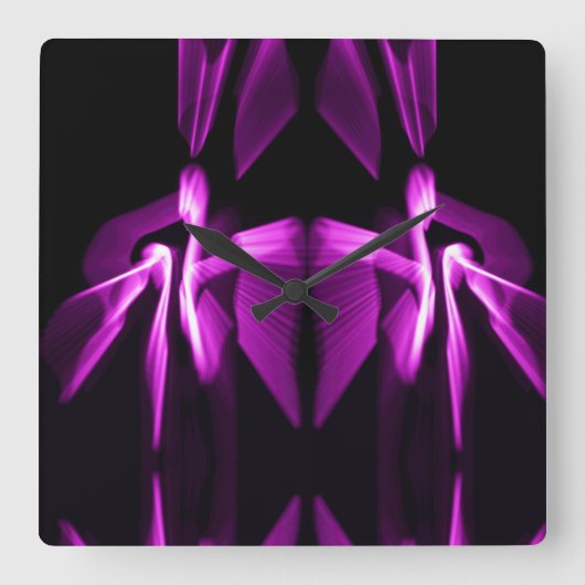 Moderne kunst vierkante klok (Voorkant)