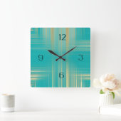 Moderne kunst vierkante klok (Huis)
