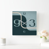 Moderne kunst vierkante klok (Huis)