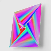 Moderne kunst vierkante klok (Hoek)