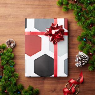 Moderne kunst zeshoek patroon cadeaupapier