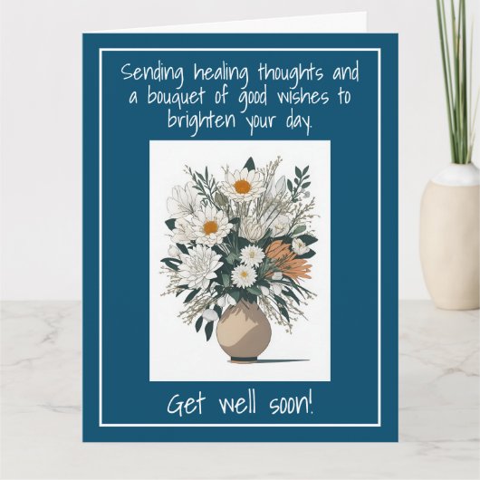 Moderne kunstbloem Boho stijl krijgen snel goed Kaart (Voorkant)