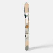 Moderne kunstbomen in aardetinten Case-Mate iPhone case (Achterkant / Links)