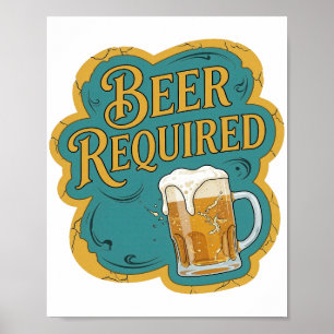 Moderne KUNSTBROUWERIJ VEREIST Artistiek Motief Poster