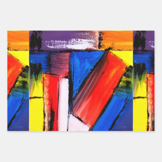 Moderne kunstcadeauverpakking inpakpapier vel