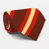 Moderne kunstdiagonale strepes bruin Vanilla Stropdas (Opgerold)