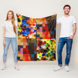 Moderne Kunstfusie Fleece Deken