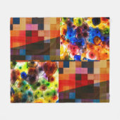 Moderne Kunstfusie Fleece Deken (Voorkant (Horizontaal))