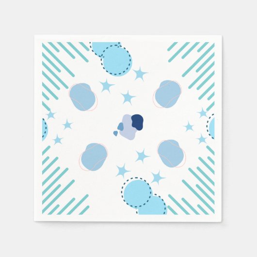 Moderne kunstfusie servet (Voorkant)